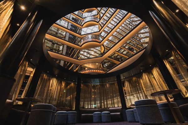 Lobby inside of Sofitel Hotel